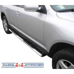 TUBES MARCHE PIEDS OVALE INOX Ø 76 VOLKSWAGEN TOUAREG - accessoires 4X4 MISUTONIDA