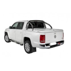 TONNEAU COVER EGR ABS3 VOLKSWAGEN AMAROK DOUBLE CAB 2010- NON PEINT et ROLLBAR INOX - accessoires 4X4 MISUTONIDA