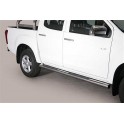 TUBES MARCHE PIEDS INOX 76 ISUZU DMAX DOUBLE CABINE 2012- SPACE CAB - accessoires 4X4 MISUTONIDA