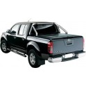 TONNEAU COVER EGR ABS NISSAN NAVARA 2005- DC ARGENT- ROLLBAR INOX (KLO)