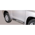 TUBES MARCHE PIEDS OVALE INOX DESIGN TOYOTA LAND CRUISER 150 3P 2014 - accessoires 4x4 MISUTONIDA