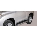 JEU DE PROTECTION LATERALES SOUS MARCHES-PIEDS ORIGINE INOX D.40 TOYOTA LAND CRUISER 150 3P 2014- accessoires 4x4 MISUTONIDA