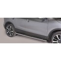 TUBES MARCHE PIEDS OVALE INOX NISSAN QASHQAI 2014-2017 - accessoires 4x4 MISUTONIDA