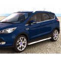 Protection laterales ovales INOX 90 FORD KUGA 2013- CE accessoires 4x4 ANTEC