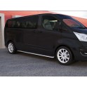 Protection laterales ovales INOX 90 FORD TRANSIT CUSTOM 2013- CE accessoires 4x4 MISUTONIDA