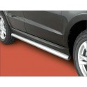 Protection laterale rondes INOX 76 HYUNDAI SANTA 2012- - CE accessoires 4x4 ANTEC 