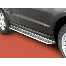 Protection laterale rondes INOX 76 HYUNDAI SANTA FE 5P 2010- - CE accessoires 4X4 ANTEC