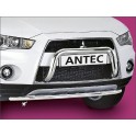 Tube de protection avant INOX 42 MITSUBISHI OUTLANDER 2010- - CE accessoires 4X4 ANTEC