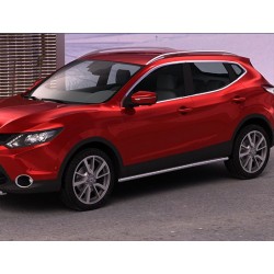 Protection laterale rondes INOX 42 NISSAN QASHQAI 2014- - CE accessoires 4x4 ANTEC