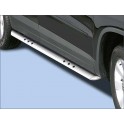 Protections laterales ovales INOX 90 VOLKSWAGEN TIGUAN 2011- - CE accessoires 4X4 ANTEC
