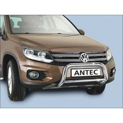 Barre de protection des pietons INOX 60 VOLKSWAGEN TIGUAN 2011- - CE accessoires 4X4 ANTEC