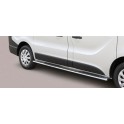 TUBES MARCHE PIEDS OVALE INOX OPEL VIVARO 2014- Version courte L1 - accessoires 4x4 MISUTONIDA