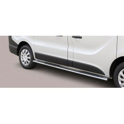 TUBES MARCHE PIEDS OVALE INOX OPEL VIVARO 2014- Version courte L1 - accessoires 4x4 MISUTONIDA