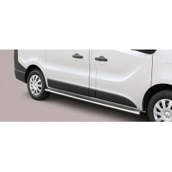 TUBE BAS DE CAISSE INOX OVALE OPEL VIVARO 2014- Version courte L1 - accessoires 4x4 MISUTONIDA