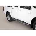 Marche pieds INOX 50 ISUZU DMAX DOUBLE CABINE 2012- SPACE CAB - accessoires 4X4 MISUTONIDA