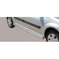 TUBES BAS DE CAISSE INOX 63 DACIA LOGAN MCV 2009- - accessoires 4x4 MISUTONIDA