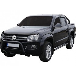 TUBES MARCHE PIEDS OVALE NOIR DESIGN VOLKSWAGEN AMAROK 2010- accessoires 4X4 MISUTONIDA