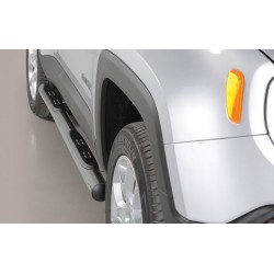 TUBES MARCHE PIEDS INOX D.76 JEEP RENEGADE 2014- accessoires 4x4 MISUTONIDA