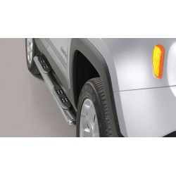 TUBES MARCHE PIEDS OVALE INOX JEEP RENEGADE 2014- accessoires 4x4 MISUTONIDA