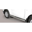 TUBES MARCHE PIEDS INOX D.76 MITSUBISHI PAJERO 2015- 3 portes - accessoires 4x4 MISUTONIDA