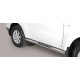 TUBES MARCHE PIEDS OVALE INOX MITSUBISHI PAJERO 2015- 3 portes - accessoires 4x4 MISUTONIDA