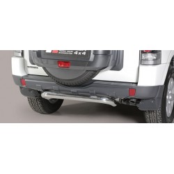 PARE CHOCS ARRIERE INOX D.76 MITSUBISHI PAJERO 2015- 3 portes - accessoires 4X4 MISUTONIDA