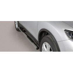 TUBES MARCHE PIEDS INOX D.76 NISSAN XTRIAL 2015- - accessoires 4X4 MISUTONIDA