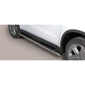 TUBES MARCHE PIEDS OVALE INOX MITSUBISHI SUZUKI VITARA 2015- - accessoires 4x4 MISUTONIDA