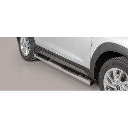 TUBES MARCHE PIEDS INOX D.76 HYUNDAI TUCSON 2015- - accessoires 4x4 MISUTONIDA