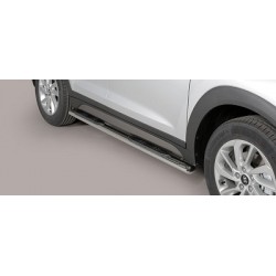 TUBES MARCHE PIEDS OVALE INOX HYUNDAI TUCSON 2015- - accessoires 4x4 MISUTONIDA