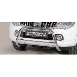 MEDIUM BAR INOX D.63 MITSUBISHI L200 2015- Club Cab- CE - accessoires 4x4 MISUTONIDA