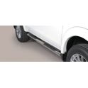 TUBES MARCHE PIEDS INOX D.76 MITSUBISHI L200 2015- Club Cab- accessoires 4x4 MISUTONIDA