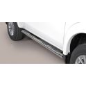 TUBES MARCHE PIEDS OVALE INOX MITSUBISHI L200 2015- Club Cab- accessoires 4x4 MISUTONIDA