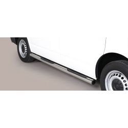 TUBES MARCHE PIEDS INOX D.76 VOLKSWAGEN T6 2015- - accessoires 4x4 MISUTONIDA