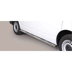 TUBES MARCHE PIEDS OVALE INOX DESIGN VOLKSWAGEN T6 2015-  - accessoires 4x4 MISUTONIDA 