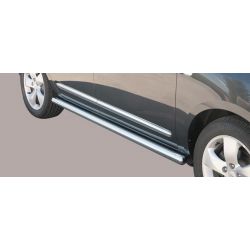 Tubes bas de caisse inox 63 KIA CARENS 2007- - accessoires 4X4 MISUTONIDA