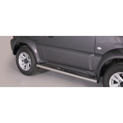 TUBES BAS DE CAISSE INOX 63 SUZUKI JIMNY 2012- accessoires 4x4 MISUTONIDA