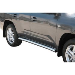 Tubes bas de caisse inox Ø 76 TOYOTA LC200 V8 2008- - accessoires 4X4 MISUTONIDA