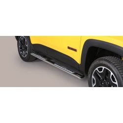 TUBES MARCHE PIEDS OVALE INOX DESIGN JEEP RENEGADE TRIALHWAK 2014- - MISUTONIDA