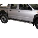 TUBES MARCHE PIEDS INOX D.76 NISSAN NP300 2008- DOUBLE CAB