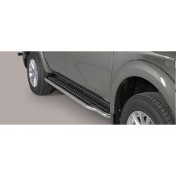 MARCHE PIEDS INOX D.50 MITSUBISHI L200 2015- double cabine - MISUTONIDA