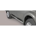 TUBES MARCHE PIEDS INOX D.76 MITSUBISHI L200 2015- double cabine - MISUTONIDA