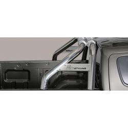 ROLL BAR INOX DOUBLE TUBES D.76 MITSUBISHI L200 2015-  double cabine - AVEC MARQUAGE - MISUTONIDA