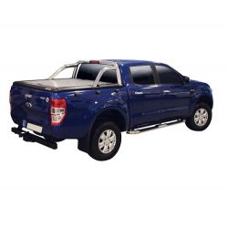 TONNEAU COVER ALU FORD RANGER 2012- DOUBLE CABINE COMPATIBLE ROLL BAR