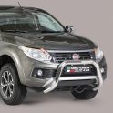 SUPER BAR INOX D.76 FIAT FULLBACK 2016- DOUBLE CAB CE - MISUTONIDA