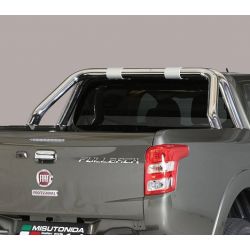 ROLL BAR INOX DOUBLE TUBES D.76 FIAT FULLBACK 2016- DOUBLE CAB - MISUTONIDA