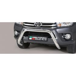 SUPER BAR INOX D.76 TOYOTA HI-LUX 2016- DOUBLE CAB.- CE