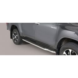 MARCHE PIEDS INOX D.50 TOYOTA HI-LUX 2016- DOUBLE CAB.