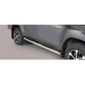 TUBES MARCHE PIEDS INOX D.76 TOYOTA HI-LUX 2016- DOUBLE CAB