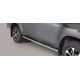 TUBES MARCHE PIEDS OVALE INOX TOYOTA HI-LUX 2016- DOUBLE CAB